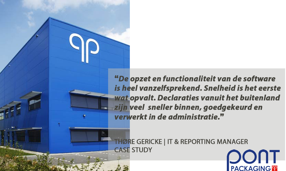 Thore Gericke Pont Packaging tevreden klant declaratieverwerking