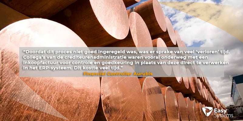 geautomatiseerde factuurverwerking Aurubis Netherlands quote Gerben Pol 1024x512